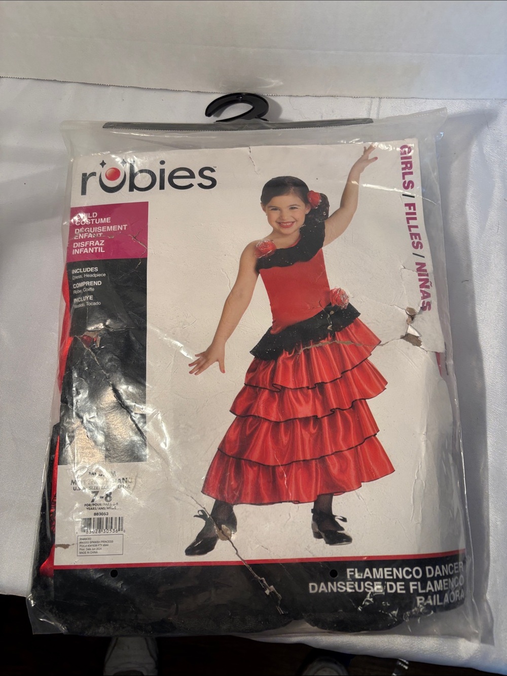Rubie's Red and Black Girls Flamenco Dance Costume